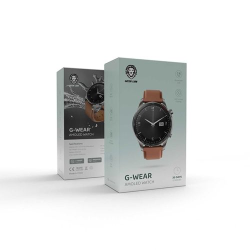 Green Lion G-Wear Amoled Watch – Silver-Brown Green Lion G-Wear Amoled Watch - Silver-Brown
